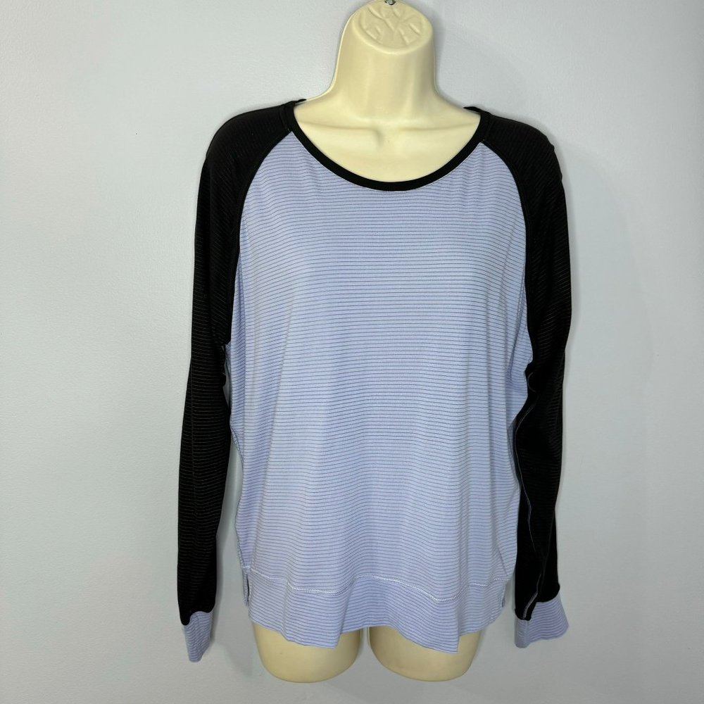 Lululemon Long Sleeve Striped Pullover T-shirt